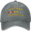 Vietnam Combat Veteran Hat Adjustable Cowboy Baseball Cap For Men Women Trucker Cap