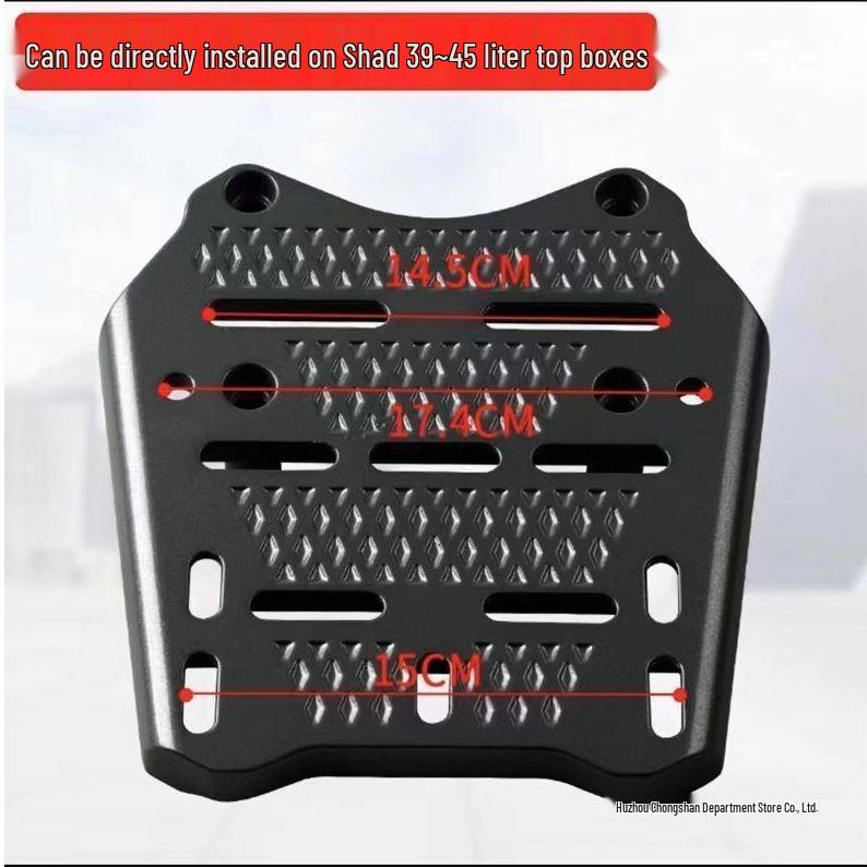 Honda 160 Rear Rack: Aluminum Alloy Motorcycle Tail Box Luggage Rack with Thickened Fixing Bracket