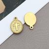 2Pcs Stainless Steel Charms Pendants For Cross Charms For Jewelry Making Supplies Christ Bracelet Necklace Earrings Accessories