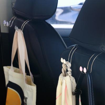 Yousheng 4 Peças Gancho para Encosto de Cabeça de Banco de Carro Resistente Aço Inoxidável Multifuncional Universal para SUV Organizador Cabide de Encosto de Banco de Carro Interior do Carro