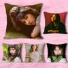 Singer C-Clairo Charm Polyester Printed Pillow Cover Square 30 40 45 50 60 65 cm Soft for Sofa Bed Car Home Decor