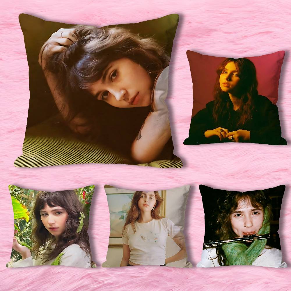 Singer C-Clairo Charm Polyester Printed Pillow Cover Square 30 40 45 50 60 65 cm Soft for Sofa Bed Car Home Decor