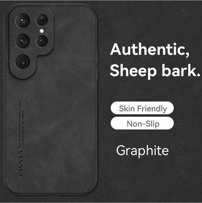 Luxury Leather Case For Samsung S25 S24 Ultra A17 A16 A15 A56 A55 A36 A35 A34 A32 A06 5G A26 A71 4G A51 A14 Sheepskin Back Cover