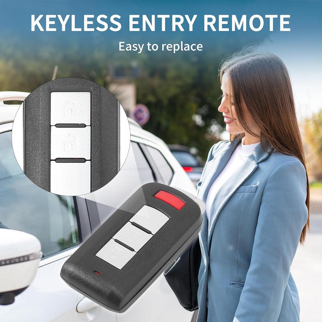 Keyless Entry Remote for Mitsubishi Outlander 2008-2020 315Mhz OUC644M-KEY-N 3 Button Reusable | Control Replacement Car Key Fob 1 Pcs