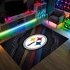 Tappeto in Cristallo di Velluto Design Pittsburgh Steelers Accogliente Non?Tappeto Stampato Antiscivolo per Camera da Letto Soggiorno Ingresso