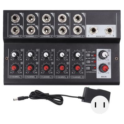 MIX5210 Soundmixer Digitalmixer 10 Kanäle Kompakter Studiomixer Keyboards Mixer für Heimstudio