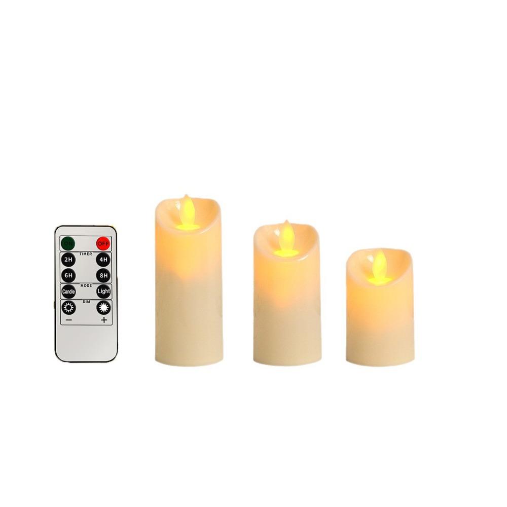

3/5Pcs with Remote Control LED Electronic Candle Light New Year LED Atmosphere Lamp Party Supplies 3PCS