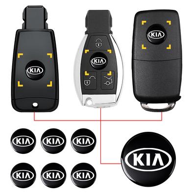 2/5/10 Stück 14mm Auto Schlüssel Emblem Aufkleber für Sportage Ceed Sorento Cerato Optima Picanto Rio Soul Niro Sonic Auto Zubehör