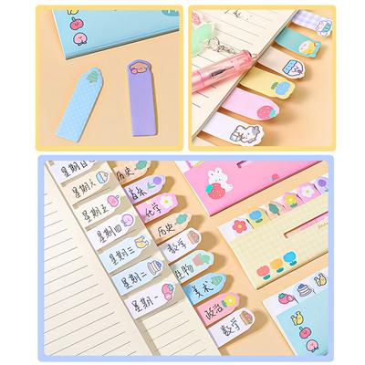 120 listov Kawaii Animal Sticky Note Classified Index Sticker Label Bookmark