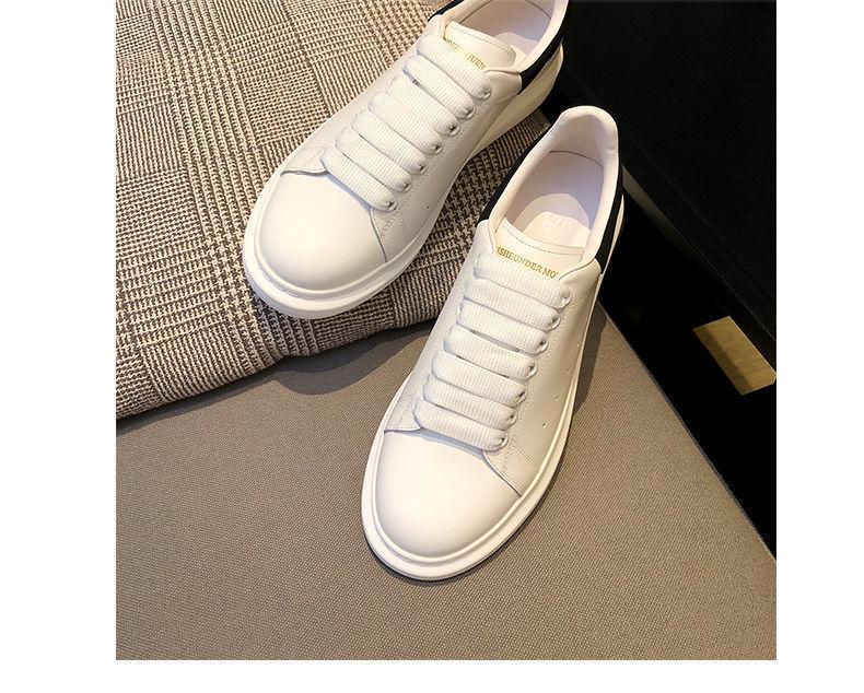 2024 Unisex PU-Leder-Sneakers: Dicke Sohle, Höhengewinn, Vielseitiger Stil