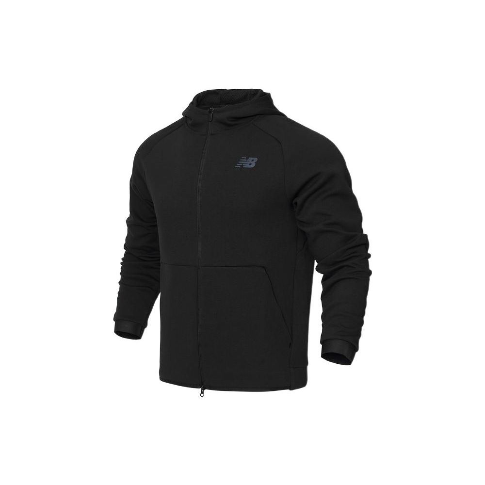 

Спортивная куртка с капюшоном New Balance с логотипом, мужская верхняя одежда, черный AMJ21178-BK