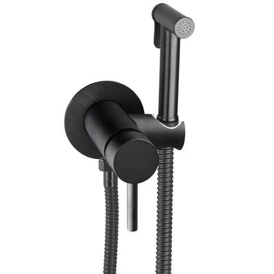 LANGZHIWEN Matte Black Concealed Shower Set
