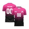 Men Short Sleeve Gradient Print T Shirt Lightweight Breathable V Neck Athletic Sportswear Top for Training Running Gym
