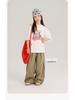 YOJIA Girls' Pure Cotton Short-Sleeve T-Shirt, New Korean Style, Lightweight Spring/Summer 2026 Top