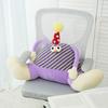 Cartoon Monster Plush Cushion With Soft Sherpa Cover For Lounge And Bed Decor