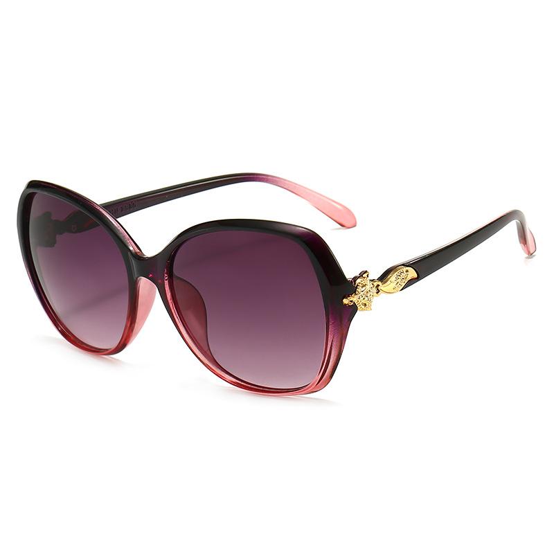 Sunglasses Lady, Tide Uv Protection Gold Fox Sunglasses Driving Big Face Summer Ins Korean