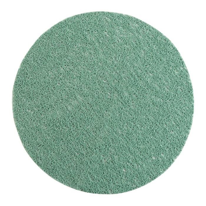 Set De Table - Rond 38 Cm - PVC - Couleur Menthe - Lavable