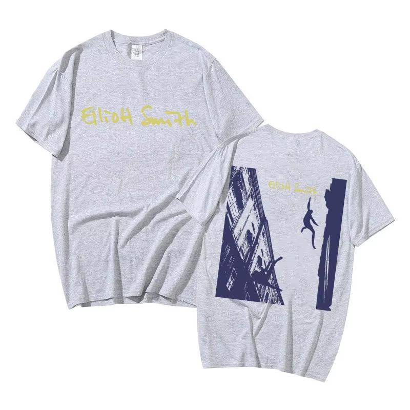 Singer Elliott Smith Album Graphic T Shirt Unisex Summer Tees Unisex Fashion Short Sleeve Unisex Women Vintage Loose Oversized Tshirt