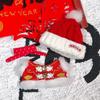 Neujahrs-Kleidungsset für 10cm Puppen: Hanfu Festliche Accessoires & Silikon Neues Baby Tagebuch Anhänger Blind Box.