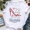 Beautiful High Shoe 24Th/29Th Birthday Gift Graphic Print Tshirt Women Clothes 2025 Pink Butterfly Crown T-Shirt Female Tops