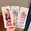 Cartoon Kt Cat Children'S Hair Clip Baby Fabric Hairpin Side Bangs Fetal Hair Clip Baby Does Not Hurt Hair Clip