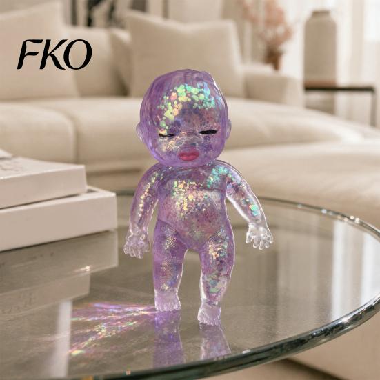 Babies Stress Relief Toy Glitter Toy, Clear Baby Doll Squeeze Soft Stretchy Sensory Fidget Relaxing Gift for Adults Kids, Party Favors Adult Hand Ball