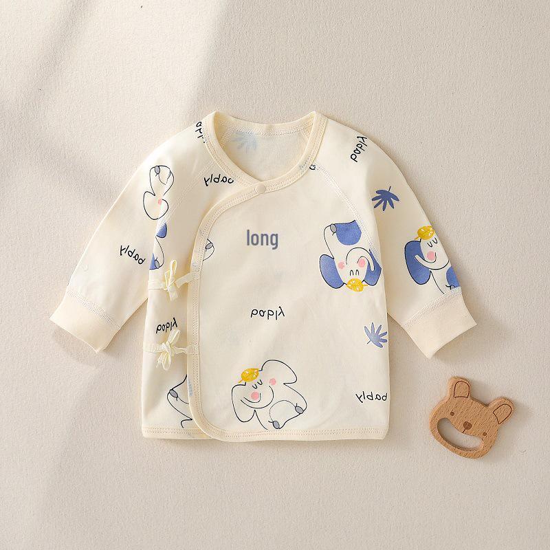 Unisex Newborn Cotton Boneless Half-Back Onesie for Spring, Summer, and Autumn