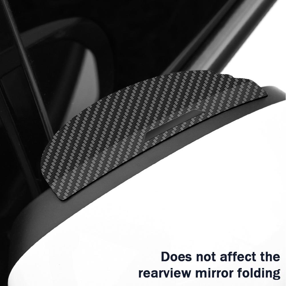 2 шт., карбоновое волокно, чехол от дождя на зеркало заднего вида автомобиля, солнцезащитный козырек, боковое зеркало для бровей, защита от дождя, автозащита