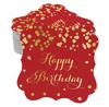 Inkdotpot Real Gold Foil Bracket Shape Paper Hang Tags Happy Birthday Favor Tags Pack Of