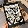 Long small silk scarf spring and summer new with shirt streamer multi-functional belt hair tie high-end printed scarf