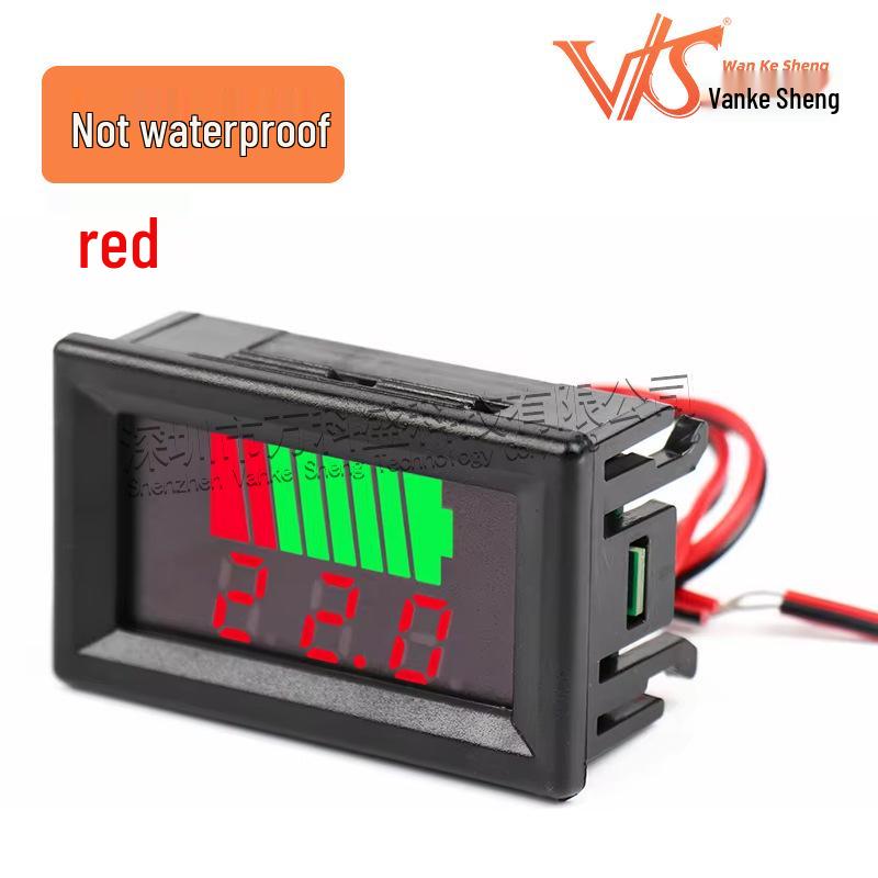 Universal Electric Vehicle Battery Meter for Lead-Acid & Lithium Batteries: Compatible with 12V-72V Systems