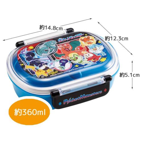 Skater Kids' Lunch Box, 1 Tier, 360ml, with Inner, Dome-Shaped, Fluffy Meal Container, Antibacterial, Made in Japan, Pok?mon 24, Pok?mon (QAF2BAAG-A)