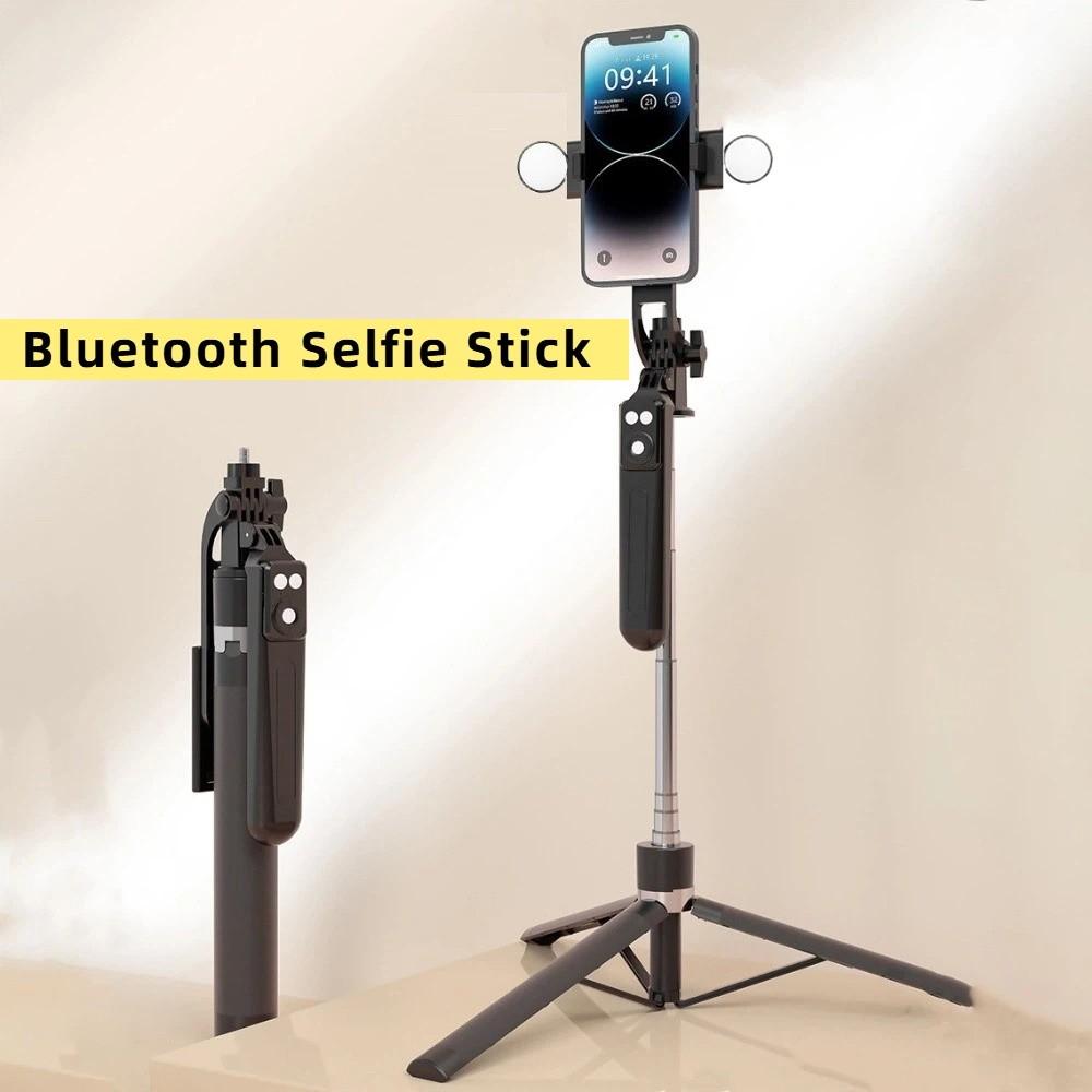 Statief Bluetooth Selfiestick Met LED-lamp Selfiestick Standaard Live Uitzending