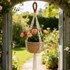 With Handmade Tassels Macrame Plant Hanger Net Wall Hanging Plant Pot Holder Flower Pots  Indoor