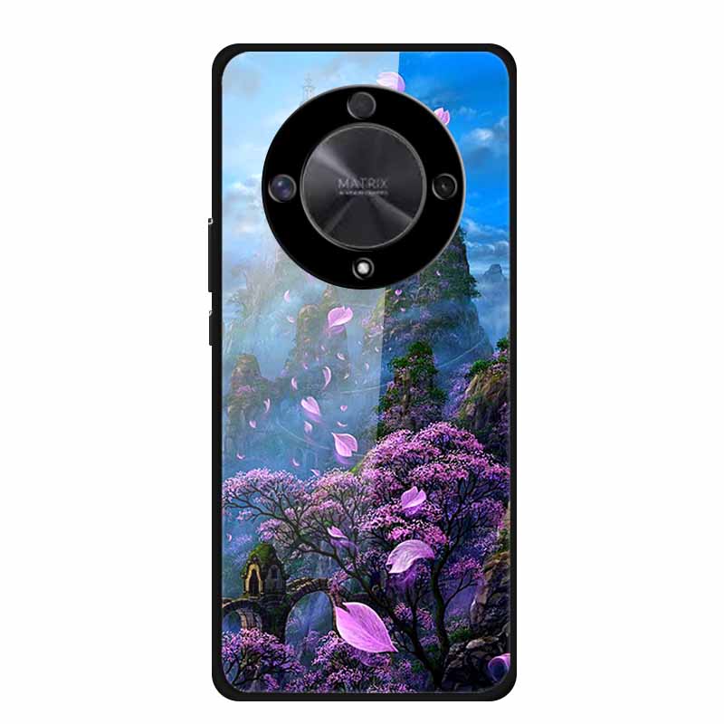 For Honor X9B Case X9A 5G Luxury Tempered Glass Hard Back Cover for Honor X9A 5G Phone Cases Fundas Honor x 9B X9 B 5G X 9A X9 A
