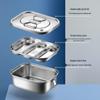 304 Stainless Steel Double-Layer Two-Compartment Lunch Box