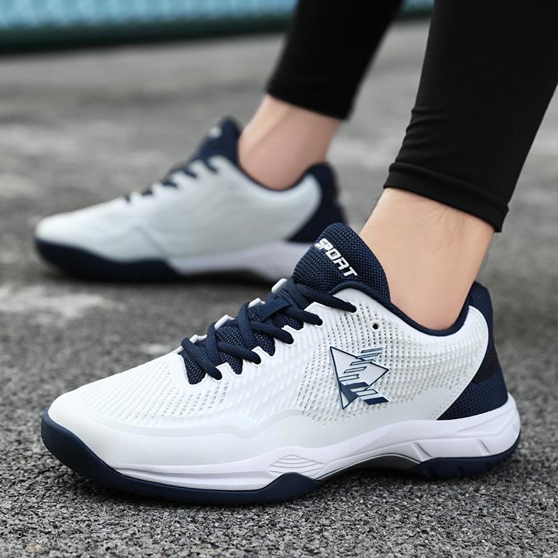 36-45 Couple Plus Size Shock-absorbing Anti Slip Wear-resistant Breathable Fashionable Sports Tennis Shoes Badminton Shoes
