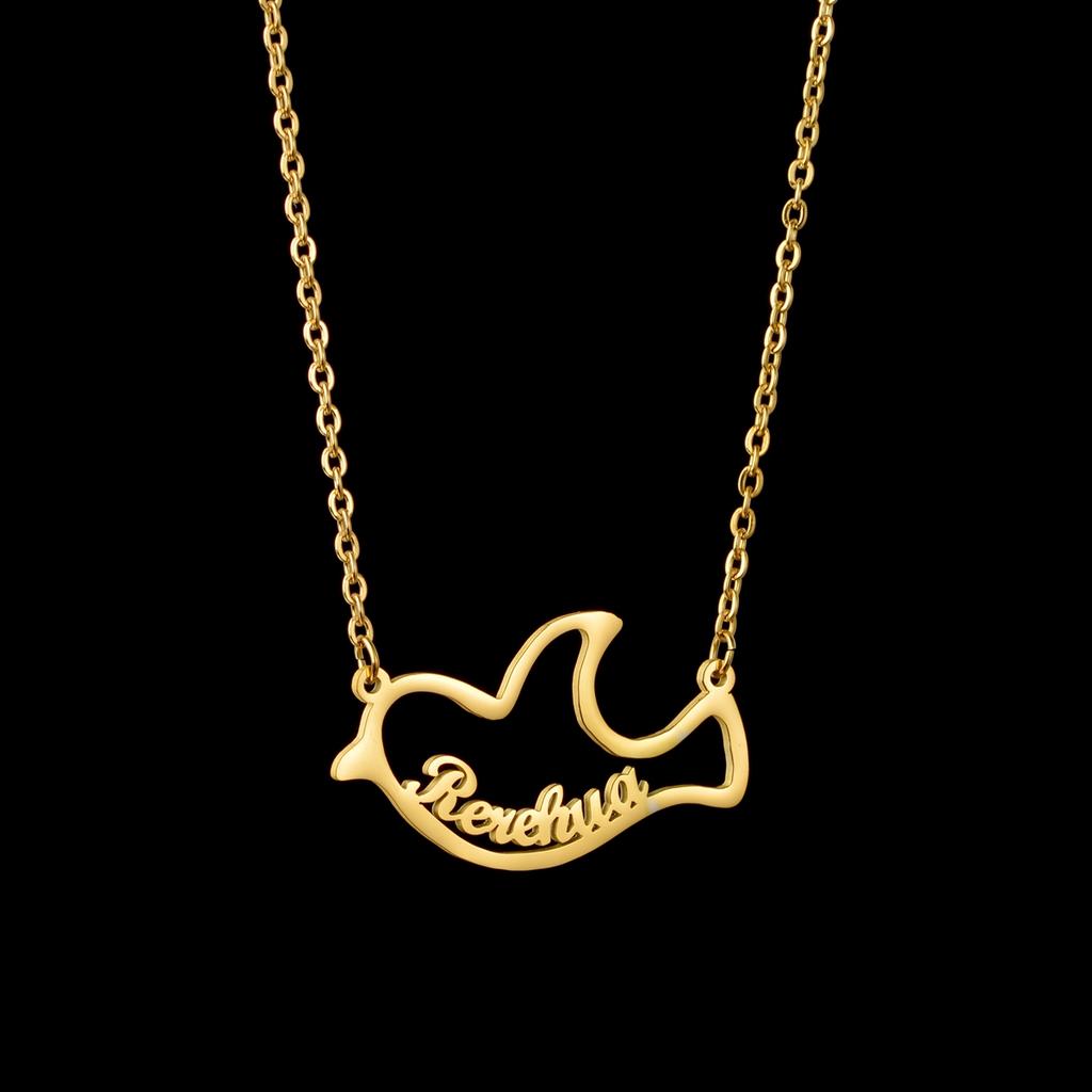 Atoztide 2022 New Customized Name Necklace Stainless Steel Letter Summer Choker Chain Pendant for Women Nameplate Gift