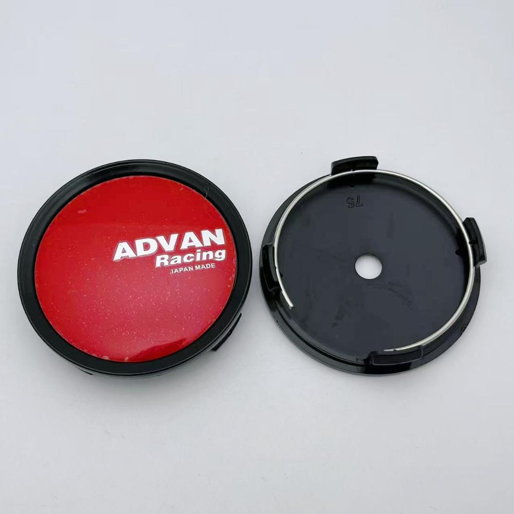

4pcs 75mm ADVAN Racing Logo Emblem Badge Car Wheel Center Caps Wheels Hub Cap Hubcaps Auto Rim Cover Replace Car Accessories ADVAN Badge&4pcs Wheel Caps