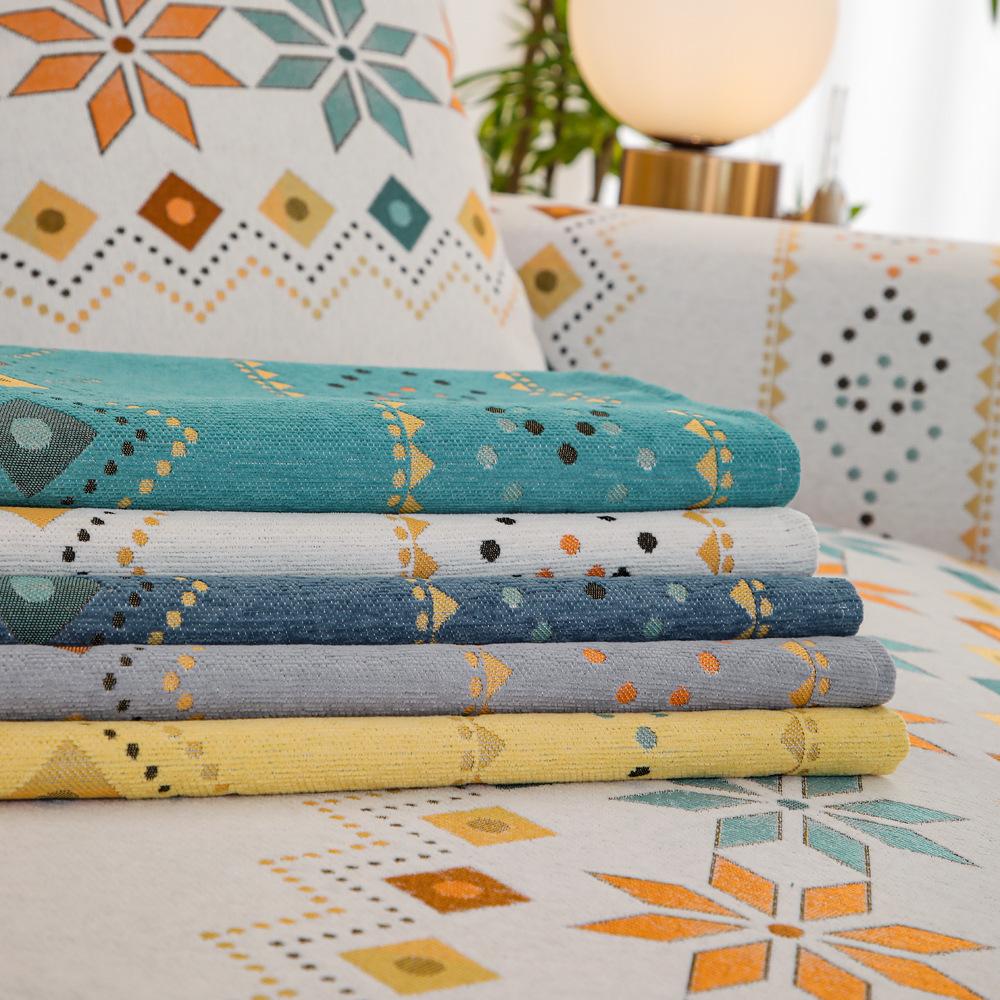 Chenille Sofa Cushion Four Seasons Universal Simple Modern Cover Cloth Sofa Cover Light Luxury High-End Cushion Towel Leather Summer