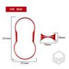 For Benz M-class W164 2005-2011 Carbon Fiber Car Accessories Cup Holder Divider Frame Trim Strips Interiors Decorative Sticker