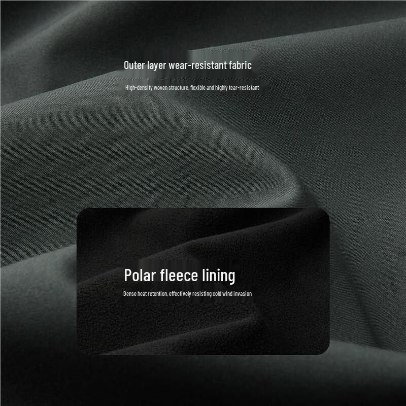 GIORDANO Men's Hooded Fleece Softshell Jacket