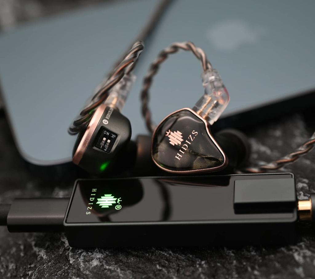 HIDIZS MD4 Hi-Fi drátová sluchátka se čtyřmi BA měniči a přepínačem pro úpravu zvuku, podporující čtyři tuningové kabely, in-ear měniče, design, styly, 0,78 2-pinový konektor,