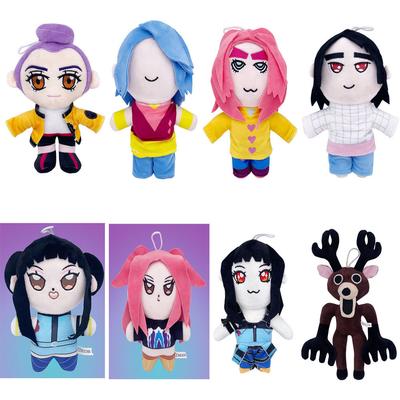 Neuer Anime K-Pop Dämonenjäger Hexenjagd-Trupp Plüsch Rumi Mira Zoey Girlgroup Plüschpuppe Spielzeug Halloween Kindergeschenk