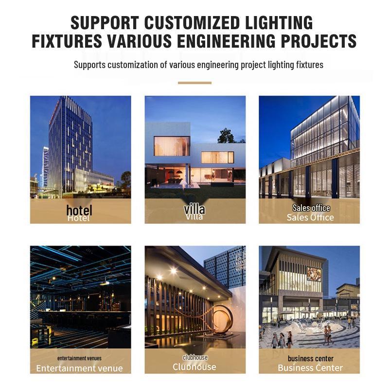 Post-modern Light Luxury Chandelier for Hotel and Office Lobbies, Stairwells – Non-standard Atmospheric Style