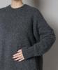 Nano Universe Waschbarer Fuchswolle Rundhals Weit gestrickter F Pullover, Damen, 037, Elfenbein, 669-5222309