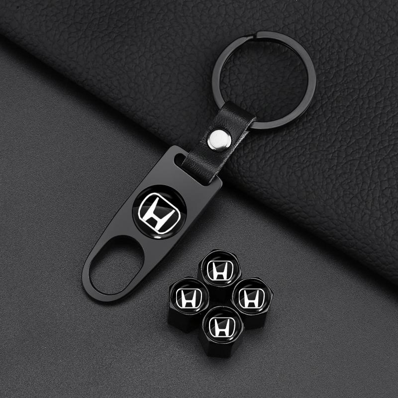 1 Stück Leder Schlüsselanhänger Auto Schlüsselanhänger Anhänger Schlüsselanhänger Dekor Styling für Honda Civic Fit Jazz Accord Pilot Passport Stepwgn CRV BRV HRV Vezel