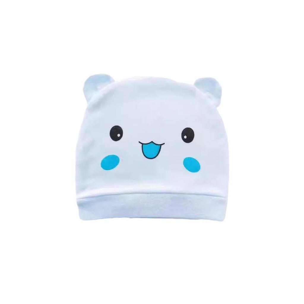 Infant Pure Cotton Hat: Single Layer, 0-3 Months, Spring/Summer/Autumn Protection