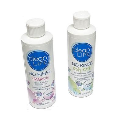 Mehrzweck-Shampoo ohne Ausspülen und ohne Wasser + Körperbad-Set, 1 Set