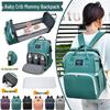Multifunctional Diaper Backpack & Folding Baby Bed Combo - Stylish 2020 Design for Moms